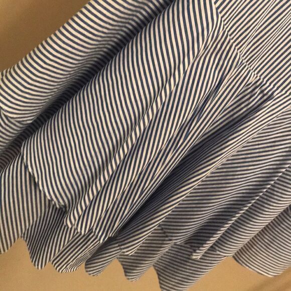 NWT Soprano Blue & White HI-Low Ruffle Skirt - XL - Picture 8 of 8